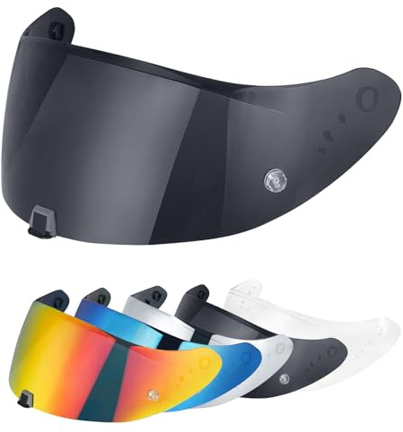VCOROS Visiere Casque Moto pour EXO-T520/1400/391 R1 | Visière de Casque Moto Protection UV Visage Complet Pare-Brise Remplacement de Visière pour Casque Accessoires de Casque