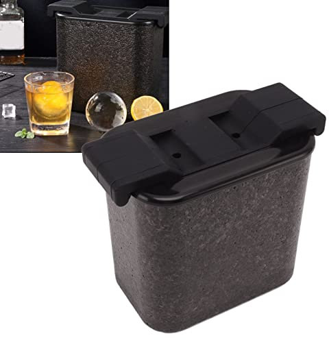 Stampo per Palline di Ghiaccio Trasparente Stampo per Palline di Ghiaccio per Whisky Grande Rotondo 2 Fori Sfera per Ghiaccio Cristallino Trasparente per Cocktail, Whisky e Bevande
