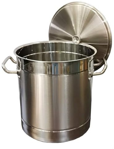 Stainless Steel Stock Pot - Large Stock Pot With Lid, Catering Commercial/Domestic, 304 Stainless Steel Soup Pot With Lid, For Gas Stove/Induction Cooker (15-80L) Stock Pot (Size : 15L)