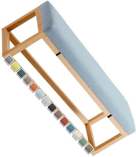 MCNDSI Outdoor Bankauflage Stuhlkissen Bankkissen 5CM Dicke Gartenbankauflage Waschbar rutschfeste Bank Sitzauflage(#6,90x40x5cm)