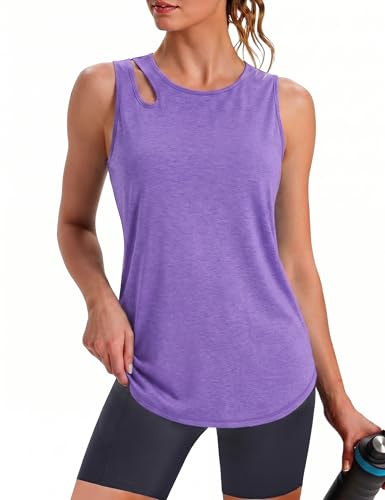 Gyabnw Débardeur Yoga Femme Haut Fitness Femme Col Rond | Débardeur léger pour fitness, yoga, running et entraînement, conçu pour une liberté de mouvement confortable