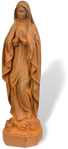 Aubaho GmbH figur mor Guds Maria Madonna järn trädgård rost skulptur antik stil