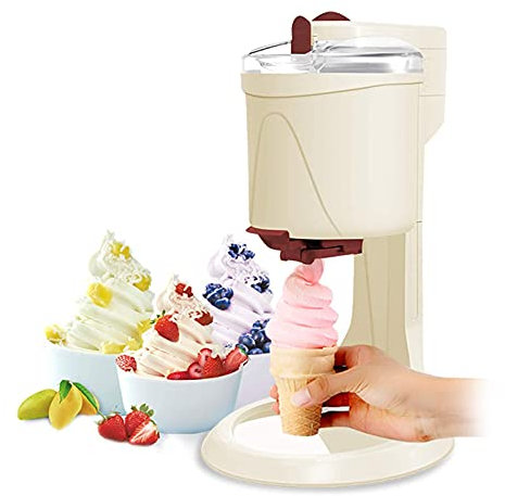 Ice Cream Machine, Soft Serve Maker, Portable Frozen Yogurt & Sorbet Machine for Home Use, Easy Fruit Dessert Maker, Ideal for Homemade Ice Cream Creations