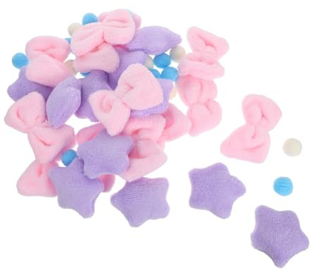 POPETPOP Cortina De Felpa para Puerta De Habitación Infantil Guirnalda De Bolas De Lazo De Felpa Decoración De Pared Bonita para Dormitorio De Niñas