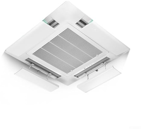 Glomc Adjustable AC Air Deflector Suitable For Cassette Air Conditioner's Outlets, 180° Swivel Tool-Free & Hassle-Free Setup(58cm)