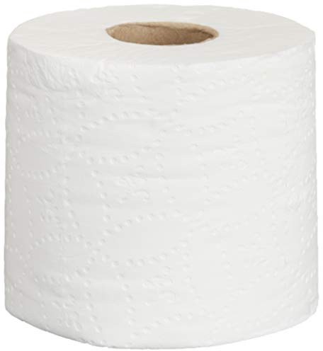 AmazonCommercial 2-Ply Ultra Plus Individually Wrapped Toilet Paper, White, Septic Safe, Compatible with Standard Dispensers, 400 Sheets per Roll (24 Rolls), 4.1 x 3.6 Sheet
