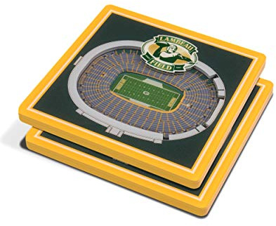 YouTheFan NFL 3D Team StadiumViews 4x4 Coasters - Set of 2