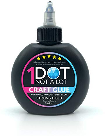 1DotNotalot Craft Glue for Rhinestones/for All Crafting Needs/Dancer Favorite/Non Toxic Water Based Glue/Stronghold