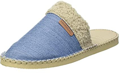 Havaianas Origine Mule Fur, Pantuflas Unisex adulto, Azul (Middle Blue/Blue Night), 35 EU