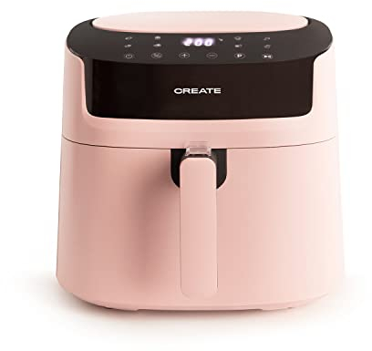 CREATE/FRYER PRO LARGE/Friggitrice ad aria senza olio 6,2L Rosa / 8 programmi automatici, selettore di temperatura 40-200°, 1800W