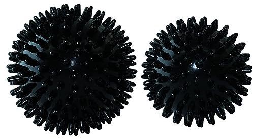 Bola de masaje dura de erizo. Bola de masaje con puntos de púas para pies, mano y espalda, masaje muscular. Para fascitis plantar, recuperación muscular, relajación miofascial, alivio del dolor.