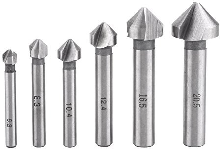 Langlebiges Kegelsenker-Bohrer-Set, Senker, Senker, Aluminium-Winkelschleifer für Kunststoff-Anfasen