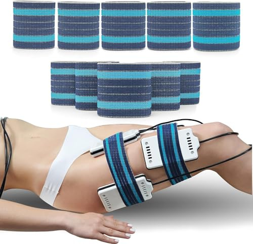 Elitzia Elastiskt bandage wrap azurblå och traditionell kungsblå bindande rem för skönhetsmaskin lippolaser band reservdelar använder 3 storlekar 10 st ETL06BD