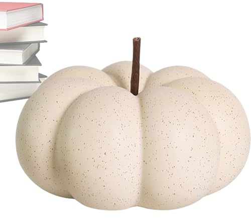 HUNYA Calabaza de cerámica, decoración de Calabaza de cerámica - Calabazas rústicas de Granja,Decoración de árbol de otoño, decoración de árbol de Navidad, Adorno de otoño de Acción de Gracias