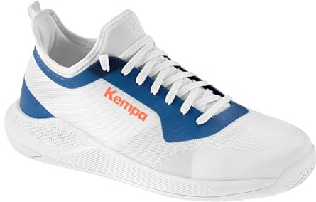 Kempa Unisex Kinder Kourtfly Jr Sport-Schuhe, Weiß Blau, 36 EU