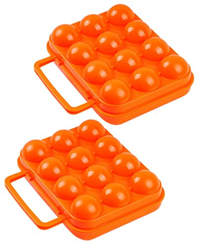 Gadpiparty 2stücke Kunststoff Eierbehälter Eierlagerbox Mit Klappe Eierhalter Für Camping Picknick Eieraufbewahrungsbox Für Kühlschrank Organizer