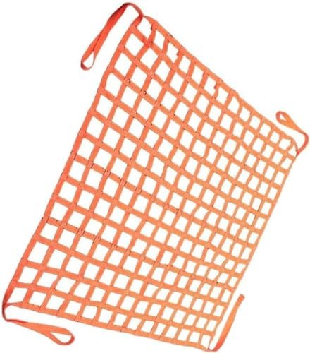Strapazierfähiges Ladungsnetz, 3 x 3 m, Netz, 15 cm Tragkraft, 1 t, langlebiges Gurtbandnetz für Bau, Takelage, Umzug, Abschleppen, Heben, Arbeitsausrüstung, unverzichtbar