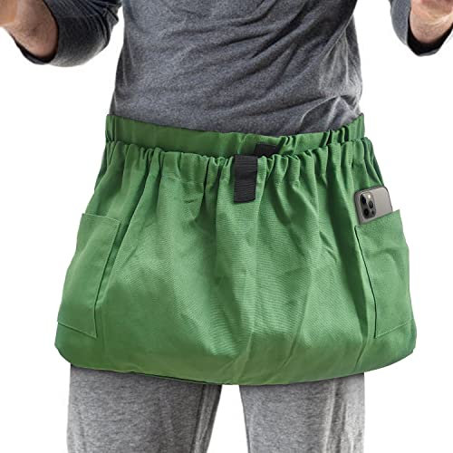Fyozyon Gardening Apron with Multiple Pockets - Ideal for Weeding, Harvesting Vegetables, Fruits, & Berries - Egg Gathering & Herb Picking - Includes Waist Belt for Organizing Garden Tools