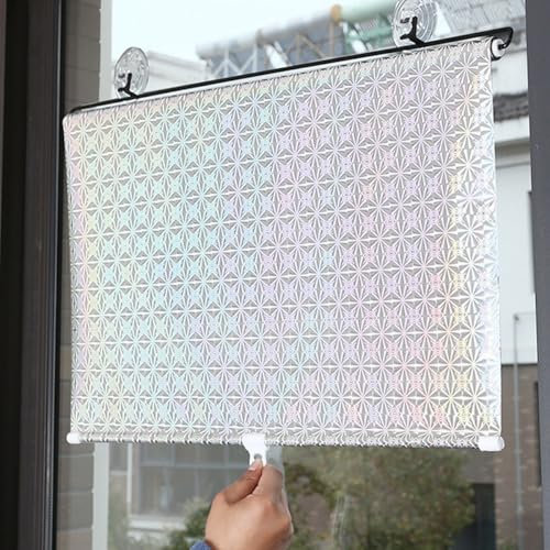 generisch Sonnenschutz Rollo Verdunkelungsrollo mit Saugnapf Fensterrollo Rollo Ohne Bohren Thermorollo 40x60cm 50x125cm 58x125cm Skalierbar Rollos für Bad Küche Schlafzimmer Auto(W45xH125cm)