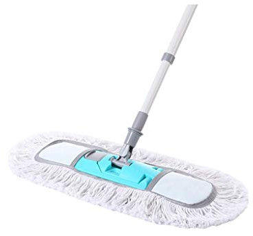 Msuiiixcccc Industrial Class Cotton Floor Mop | Dry to Attract Dirt, Dust or Hardwood Floor Clean, Office, Garage Care, Telescopic Pole Height