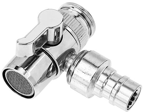 LIFKOME Faucet Hose Adapter Aus Vollkupfer Praktischer Wasserhahn Zu Gartenschlauch Adapter Für Spüle Waschmaschine Und Geschirrspüler Einfache Installation Langlebig Und