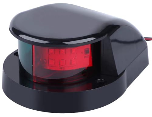 MiOYOOW Feux de Navigation, Lampes de Navigation à LED Lumières Poupe Bateau Lumières LED Rouges et Verts Étanches IP67 pour Kayak, Bateau, Yacht, Canoë.