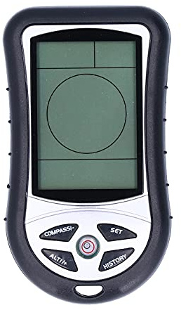 Yosoo Health Gear Altimetro Digitale, Altimetro Multifunzione, Barometro, Bussola, Previsioni Meteo Portatile, Barometro, Tester di Pressione Barometrica, Termometro Esterno, Misuratore di