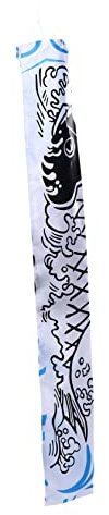 TOYANDONA Japanese Style Garden Fish Windsock Decorative Hanging Flag for Outdoor Use Durable Koi Nobori Design for Home and Restaurant Decor Wind Direction Indicator