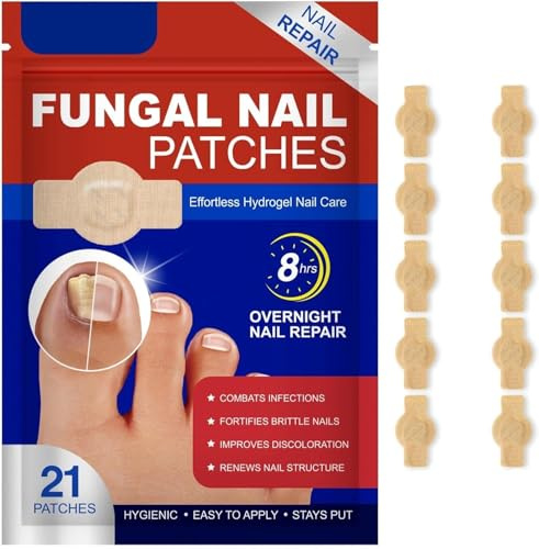 2025 Nuevo 21 piezas de parches para uñas de hongos, multiusos, reparación de uñas partidas, almohadillas para uñas de los pies, tratamiento de hongos para uñas decoloradas y fortalecedoras (1 pcs.)