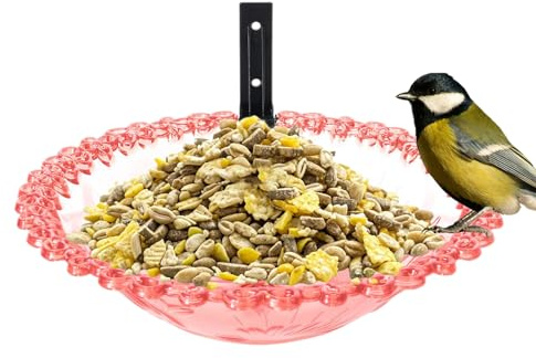 Vogeltränke für Vögel, Wandmontage, Vogelbad im Freien, wasserdichter Teller für Garten, Zweig, Balkon, Hof