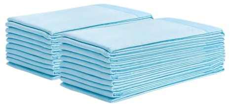 Einweg Wickelunterlage Weiß 100 Stück für Babys und Erwachsene | Vlies, Zellstoff, Papier, Pe und Pa, Saugstark, Auslaufsicher, für Reise und Zuhause