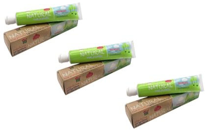 Pasta de dientes ecológica para niños, 1100 PPM de flúor + calcio. Triple accion. 97% de ingredientes de origen natural. Proteccion total. (3)