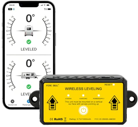 Sistema de nivelación de RV inalámbrico, nivelador Bluetooth para campistas, indicador de nivel automático, accesorios para caravanas, autocaravanas y remolques
