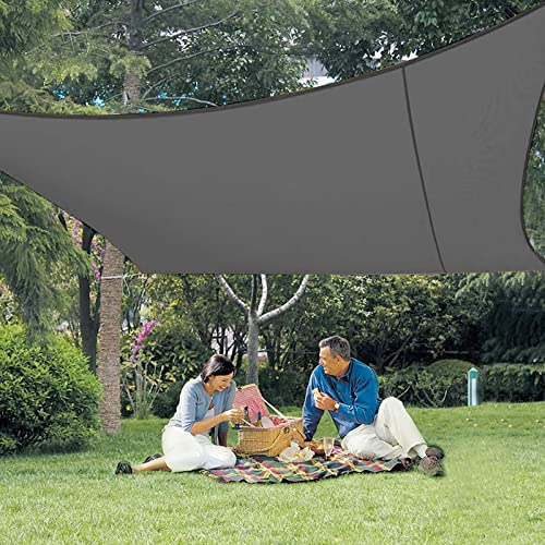 LOVE STORY Sonnensegel 3x4m Wasserdicht Rechteckig Anthrazit Sonnenschutz Windschutz Segel PES Polyester,95% UV-Schutz für Außenbereich, Terrasse, Balkon, Garten