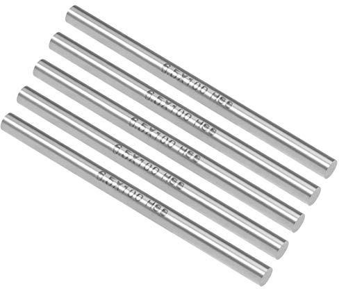sourcing map Redonda Acero Varilla, 6,5mm HSS Torno Barra Culata Herramienta 100mm Longitud, para Eje Engranaje Taladro Tornos Mandril Máquina Torneado Miniatura Eje,5 Piezas