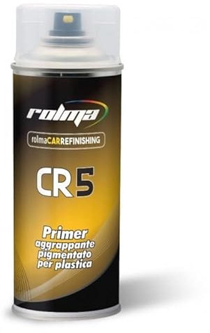 BOMBOLETTA SPRAY 400ml FONDO PRIMER AGGRAPPANTE PER PLASTICA ABS E PVC ROLMA CR5 PIGMENTATO
