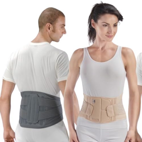 Corsetto lombosacrale con tiranti removibili Fgp 2 Skin M CIRC.BACINO 80-94CM GRIGIO H=27 cm