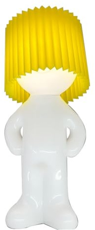 Lampada Da Notte Impertinente Protezione Degli Piccolo Uomo Timido Lampada Creativa Camera Letto Lampada Da Tavolo Per La Decorazione Coppia Bel Regalo Festa-Giallo