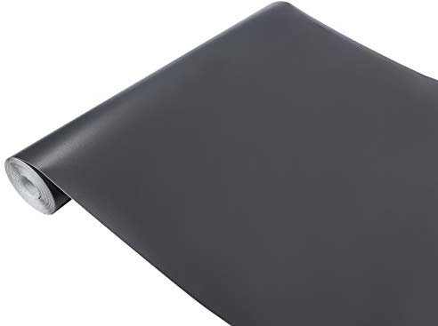 DecoMeister Selbstklebende Möbelfolie 67,5x100 cm - Klebefolie Möbel in matt und glänzend - Küchenfolie für Tische und Regale - Folie für Möbel einfach zuzuschneiden - wasserfest - Anthrazit Matt