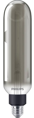 Philips LED Classic E27 Giant Smoky Lampe, 25 W, Vintage Industrial Dekolampe, T65, XL-Stablampe, dimmbar, flame