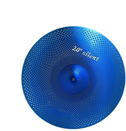 20 Ride Mute Platillos Práctica Platillos Percusión Instrumento Musical Azul Platillos para Principiantes