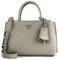 GUESS Jena Elite Luxury Satchel Taupe Logo