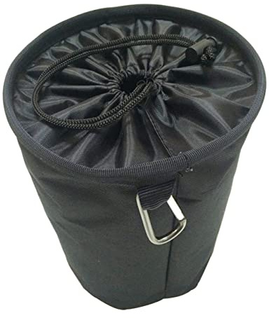 PRETYZOOM Multifunctional Clothespins Storage Bag Hanging Hook Weather Resistant Laundry Container for Pegs and Accessories Black for Home Use