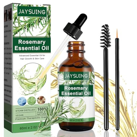 Aceite romero para cabello,aceite romero para crecimiento cabello,aceite ricino para cabello,aceite menta y romero,aceite para cabello romero,cejas y pestañas para cuidado la piel,aromaterapia 60ml