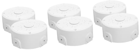 Hemobllo 6pcs Outdoor Weatherproof Electrical Box Cord Cover Wire Holder for Ceiling Camera Mount Extension Cord Protector Cable Cover