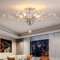 Ganeed Vintage K9 Lampadari di cristallo trasparente illuminazione a soffitto apparecchio da incasso per soggiorno sala da pranzo ristorante portico corridoio argento 5 luci