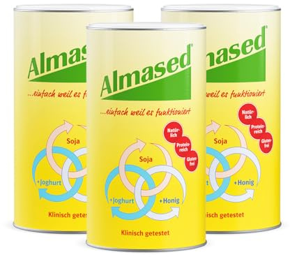 Almased Original Pulver für den Stoffwechsel – 3x 500g – Mahlzeitersatz für die Gewichtsreduktion – frei von künstlichen Zusätzen – vegetarisch und glutenfrei – 30 Portionen