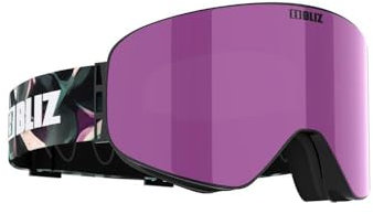 Bliz Sicherheitsbrille FLOW - Schwarz, Vollrand, Kunststoffrahmen, Polycarbonatlinse, Anti-Fog und Anti-Scratch, Schutzhülle, für Sicherheitsarbeiten, Labor, Sport, Bau, Industrie