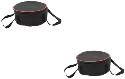 BESPORTBLE 2 Pièces à Casseroles Mallette De Transport Barbecue Pique- De Rangement pour Ustensiles De Cuisine Black