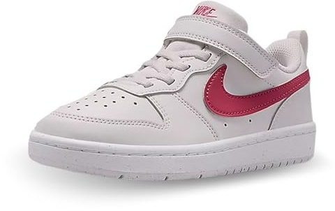 Nike Court Borough Low Recraft (PS) Zapatos de Ocio para niños Platinum Tint/Sweet Beet/White 34